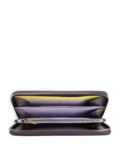 DuDu Bags Mauritius RFID Wallet softly grained calfskin aubergine Hot
