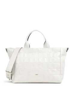 Abro Maxi Cocco Mia Handbag embossed cow leather cream New