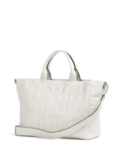 Abro Maxi Cocco Mia Handbag embossed cow leather cream New