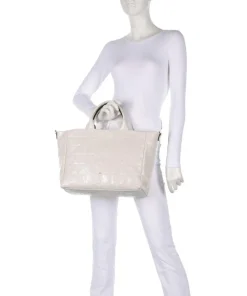 Abro Maxi Cocco Mia Handbag embossed cow leather cream New