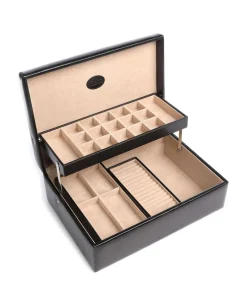 New Merino Jewelry box fine grain leather Jewelry Boxes