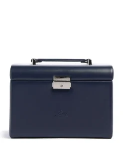 Windrose Merino Jewelry box imitation leather dark blue Sale