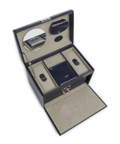 Windrose Merino Jewelry box imitation leather dark blue Sale