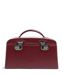 Windrose Merino Jewelry box imitation leather dark red Hot