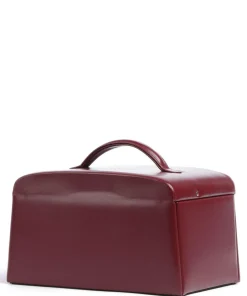 Windrose Merino Jewelry box imitation leather dark red Hot