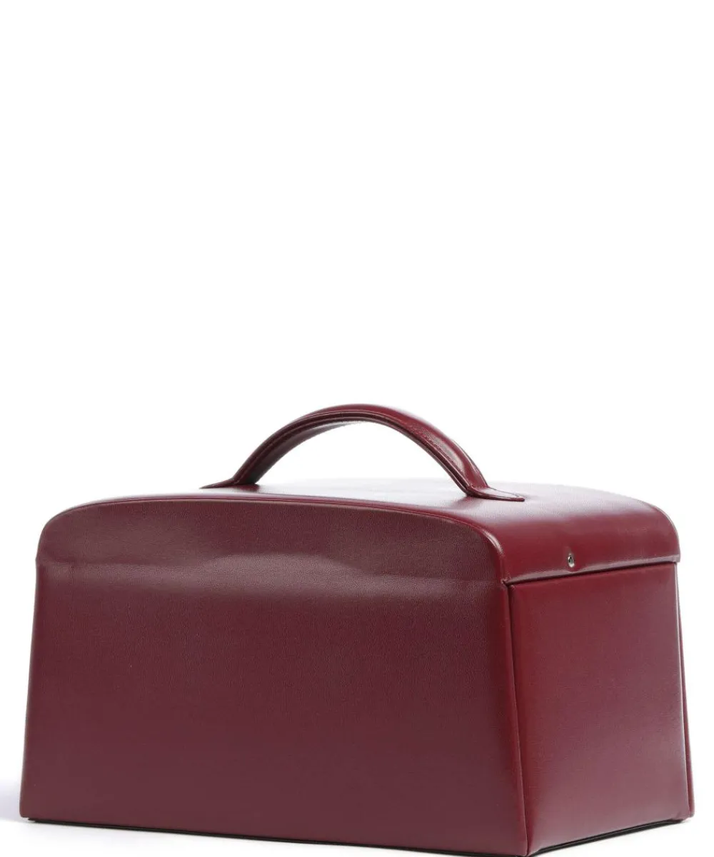 Windrose Merino Jewelry box imitation leather dark red Hot