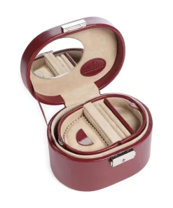 Windrose Merino Jewelry box imitation leather dark red Outlet