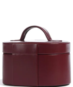 Windrose Merino Jewelry box imitation leather dark red Outlet
