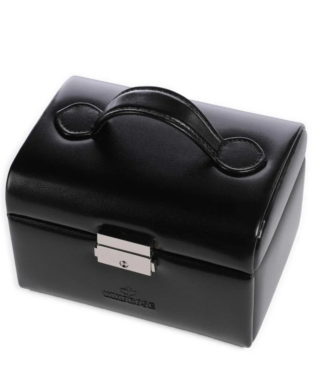 Windrose Merino Jewelry box imitation leather black Sale