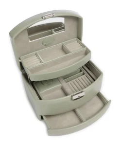Windrose Merino Moda Jewelry box imitation leather pistachio New