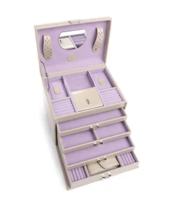 Windrose Merino Moda Jewelry box imitation leather beige Best