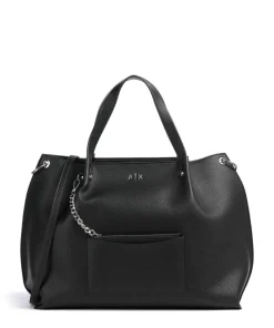 Armani Exchange Mila L Tote bag imitation leather black New