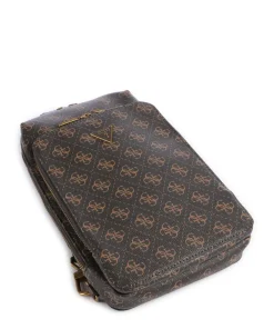 Guess Milano Sling bag imitation leather dark brown