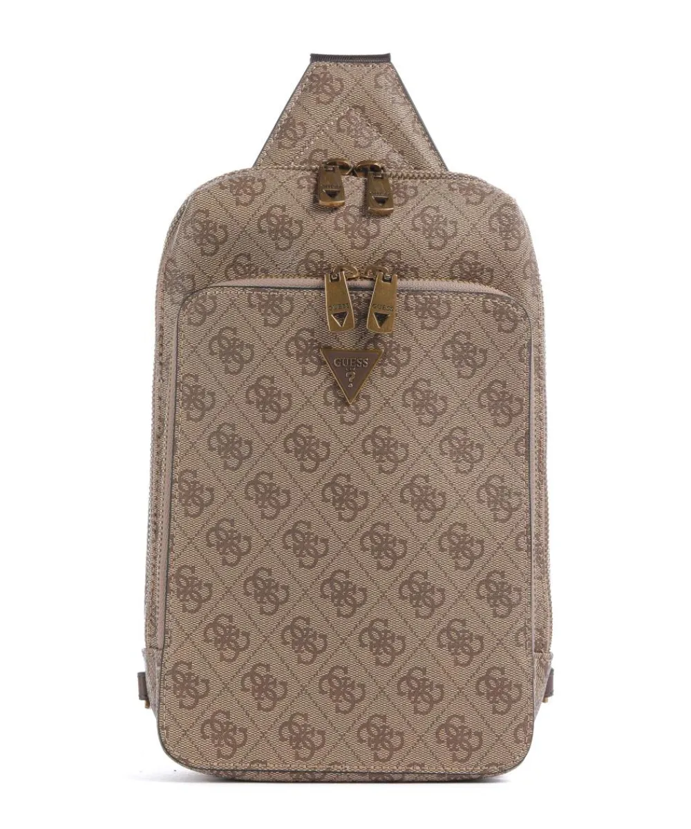 Guess Milano Sling bag imitation leather light brown New