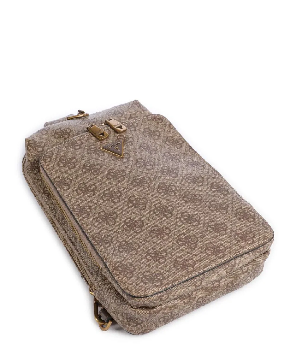 Guess Milano Sling bag imitation leather light brown New