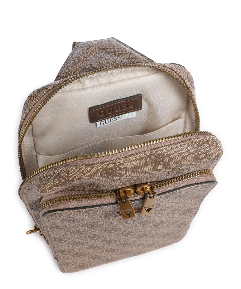 Guess Milano Sling bag imitation leather light brown New