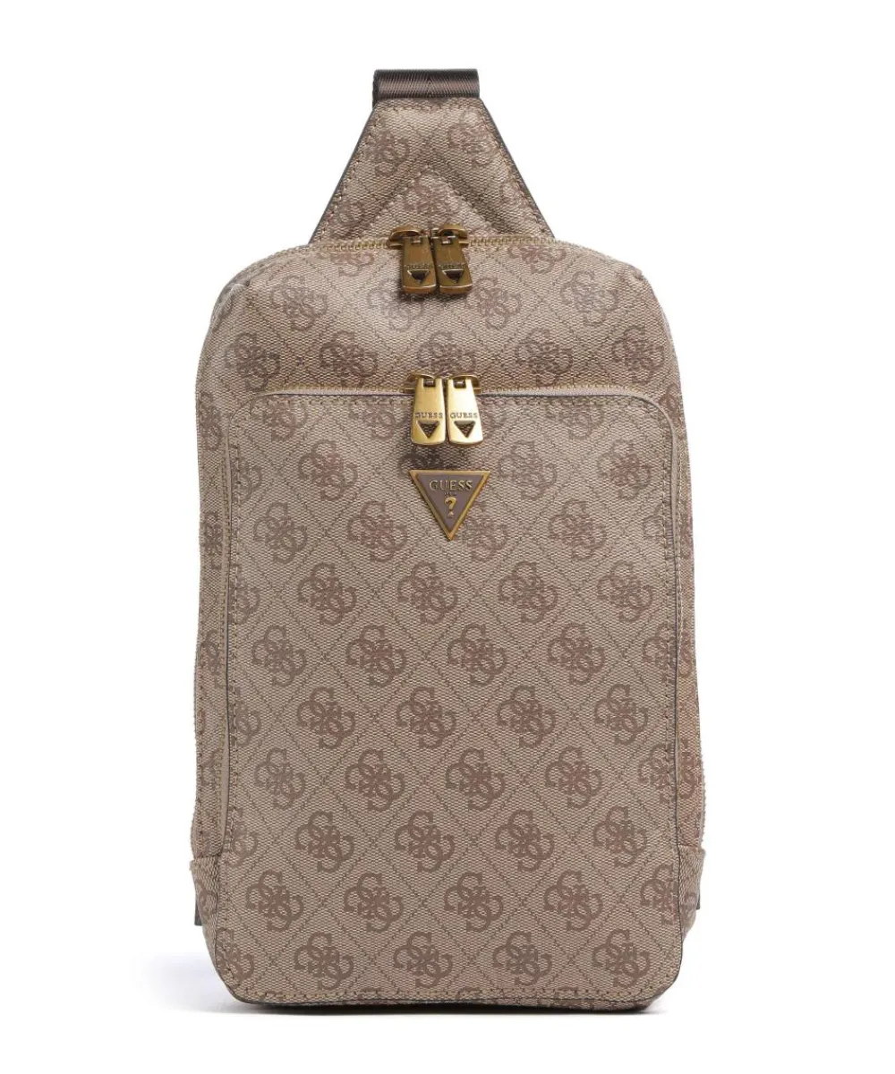 Guess Milano Sling bag imitation leather beige Discount