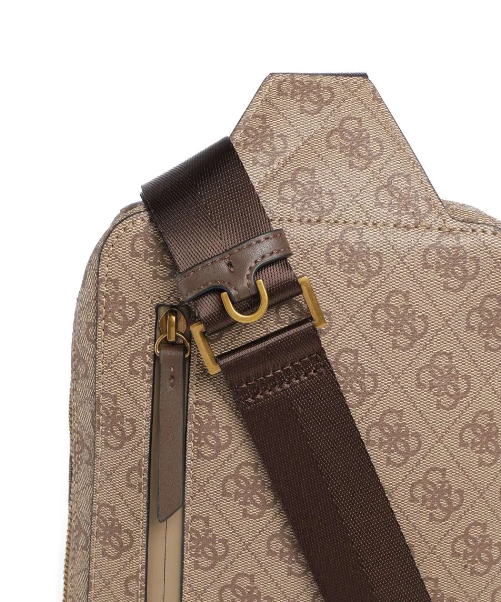 Guess Milano Sling bag imitation leather beige Discount