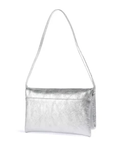 Abro Mimosa Strass Shoulder bag grained leather silver Hot