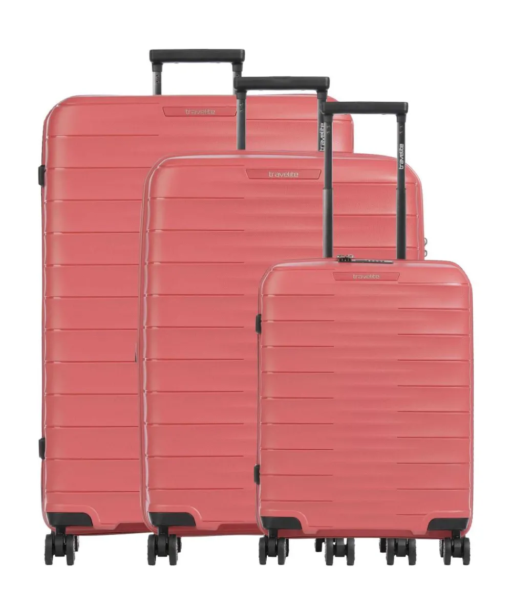 Travelite Mooby Suitcase set (4 wheels) 3-pc. red Online
