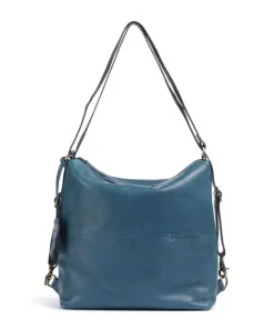 Burkely Natural Norah Backpack bag grained leather dark blue Hot