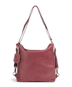 Burkely Natural Norah Backpack bag grained leather pink New