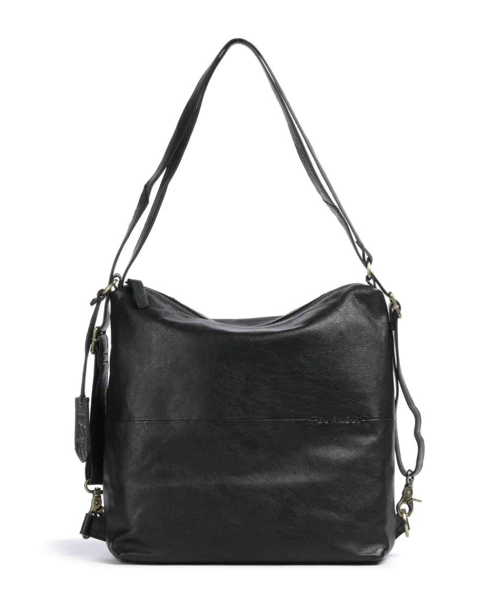 Burkely Natural Norah Backpack bag grained leather black Online