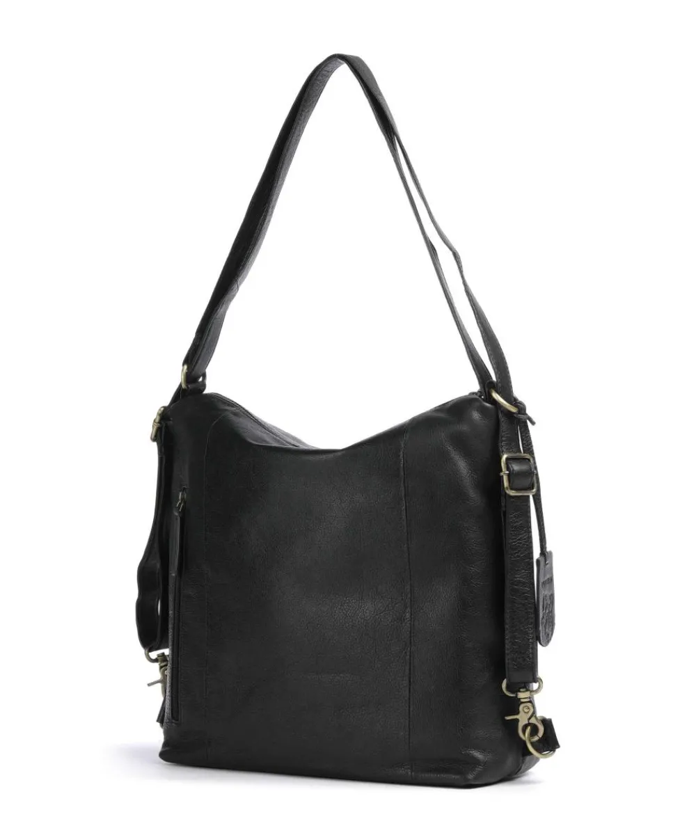 Burkely Natural Norah Backpack bag grained leather black Online