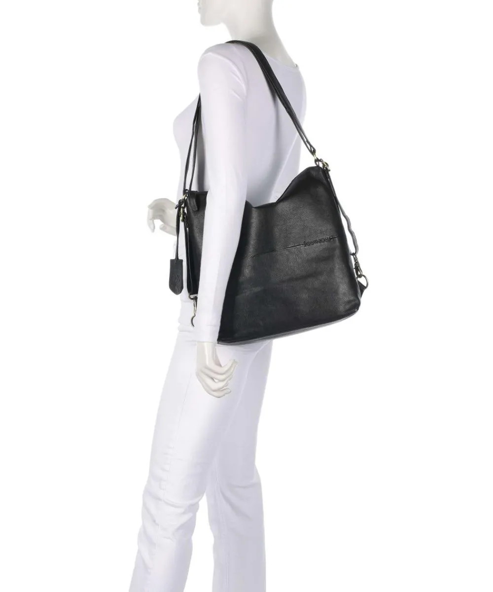 Burkely Natural Norah Backpack bag grained leather black Online