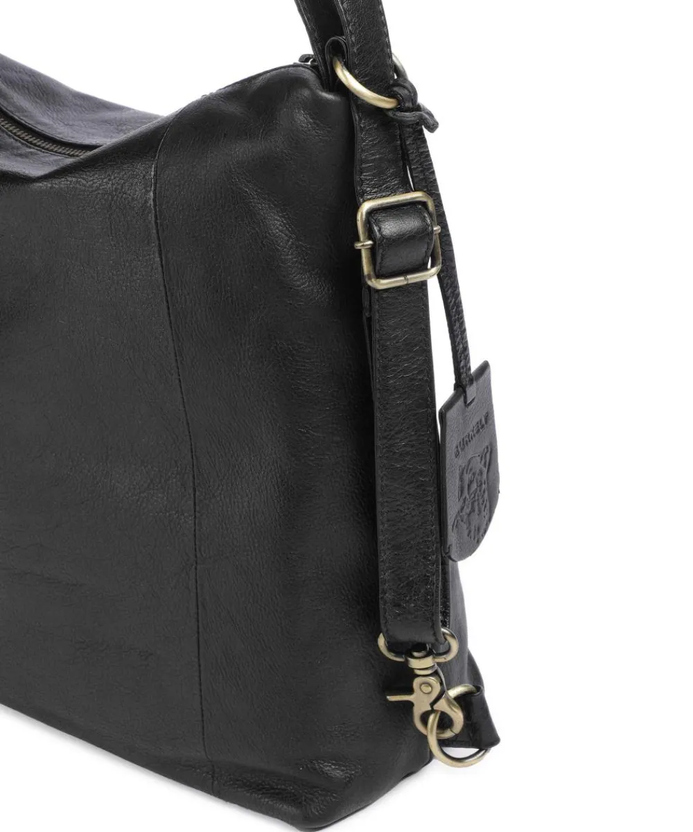 Burkely Natural Norah Backpack bag grained leather black Online