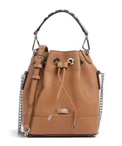 Lancel Ninon S Bucket bag grained cow leather camel Sale