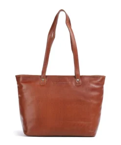 The Chesterfield Brand Novum Astano Tote bag 14″ grained leather cognac Hot
