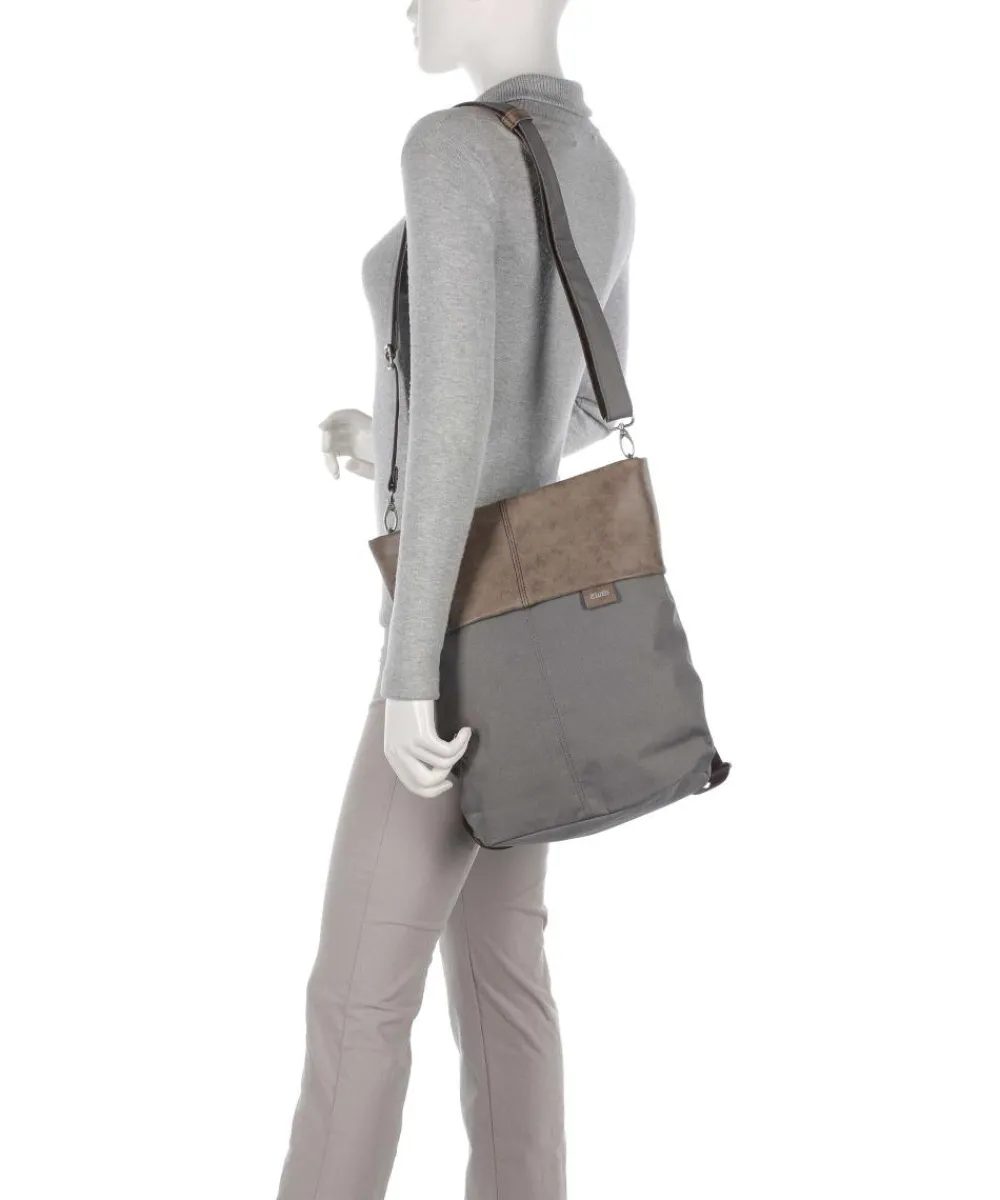 Zwei Olli OR12 Backpack bag polyester, imitation leather grey