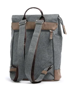 Zwei Olli OR13 Backpack imitation leather, polyester grey Discount