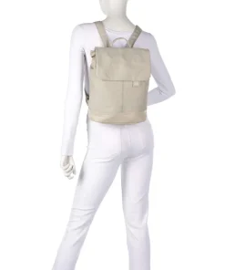 Zwei Olli OR13 Backpack imitation leather, polyester beige Clearance
