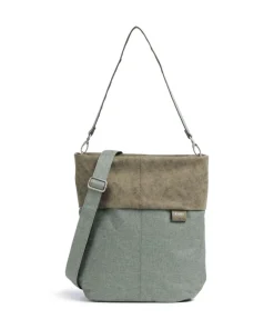 Zwei Olli OT12 Hobo bag polyester, imitation leather greygreen Hot