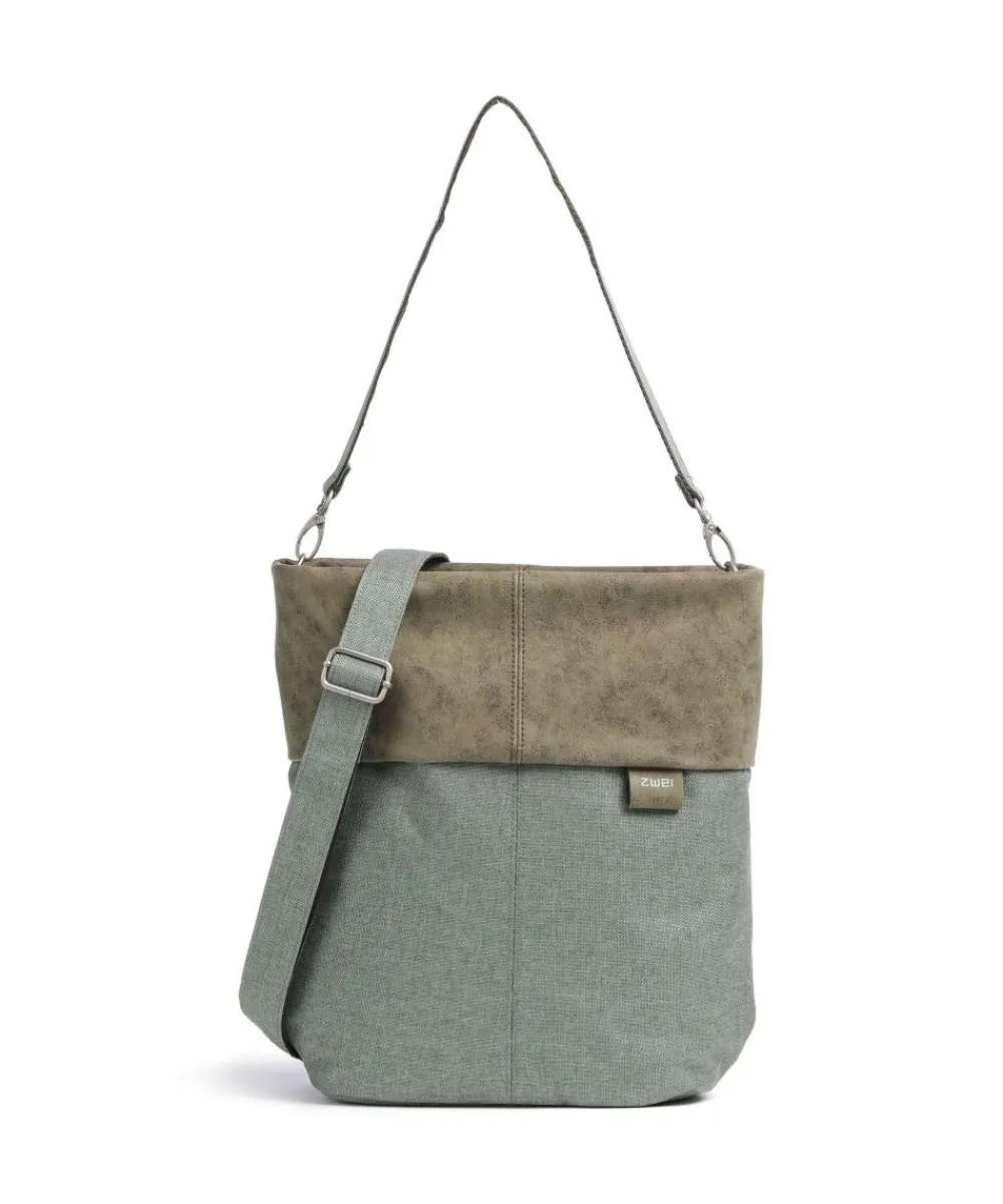 Zwei Olli OT12 Hobo bag polyester, imitation leather greygreen Hot