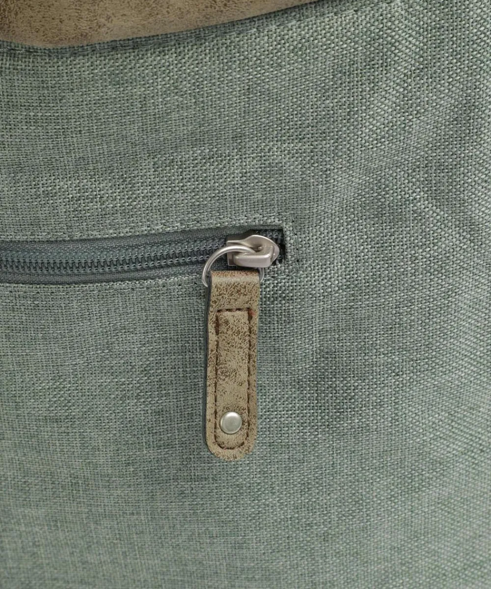 Zwei Olli OT12 Hobo bag polyester, imitation leather greygreen Hot