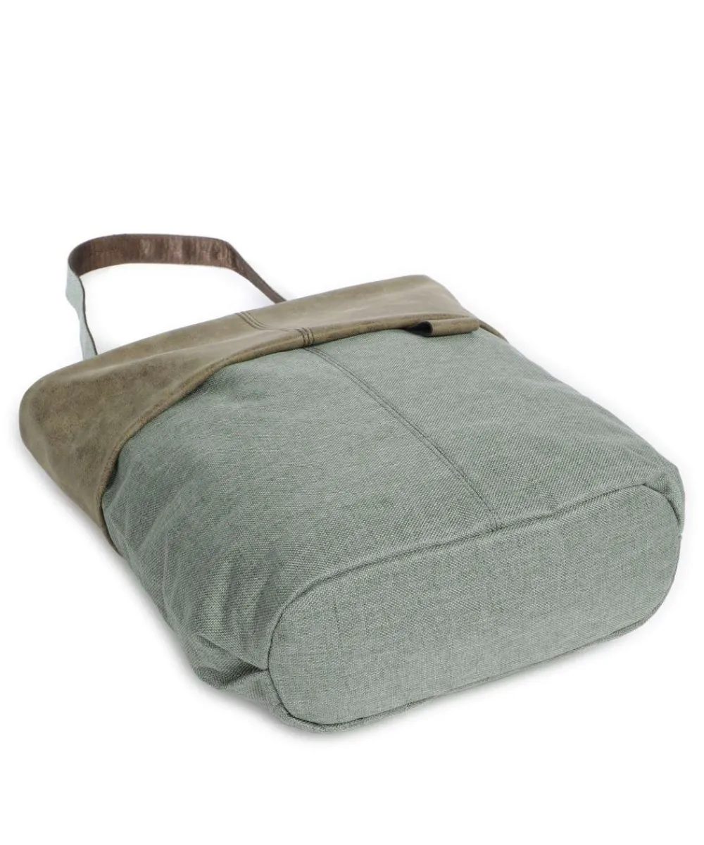 Zwei Olli OT12 Hobo bag polyester, imitation leather greygreen Hot