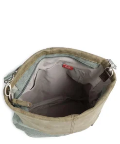 Zwei Olli OT12 Hobo bag polyester, imitation leather greygreen Hot