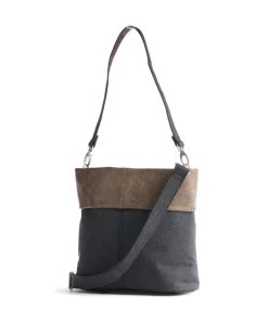 Zwei Olli OT8 Shoulder bag polyester, imitation leather dark grey