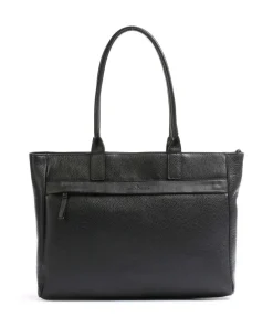 Castelijn & Beerens Onyx Anna Tote bag 15″ grained leather black New