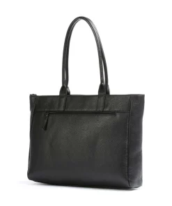 Castelijn & Beerens Onyx Anna Tote bag 15″ grained leather black New