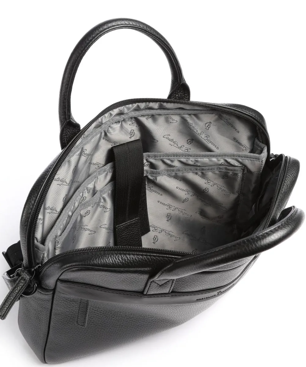 Best Onyx Delta Briefcase 13″ grained cow leather Business- & Laptop Bags