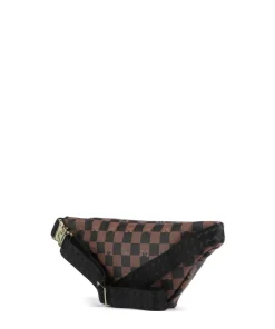 Sprayground Peeking Character Check Fanny pack soft synthetic black/brown New
