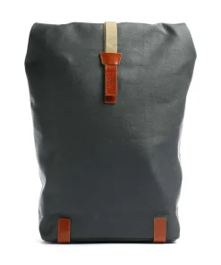 Brooks England Pickwick Cotton Canvas Large Rolltop backpack 16″ canvas grey