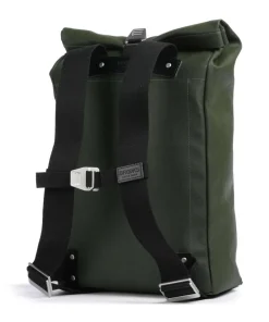 Brooks England Pickwick Cotton Canvas Large Rolltop backpack 16″ canvas olive-green Outlet
