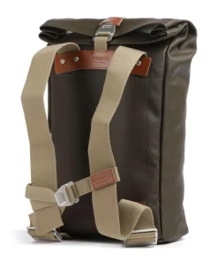 Brooks England Pickwick Cotton Canvas Small Rolltop backpack 13″ cotton khaki Best