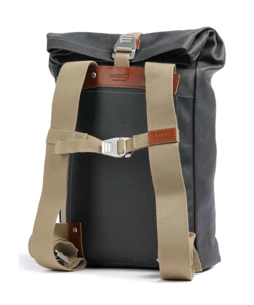 Brooks England Pickwick Cotton Canvas Small Rolltop backpack 13″ cotton grey Outlet