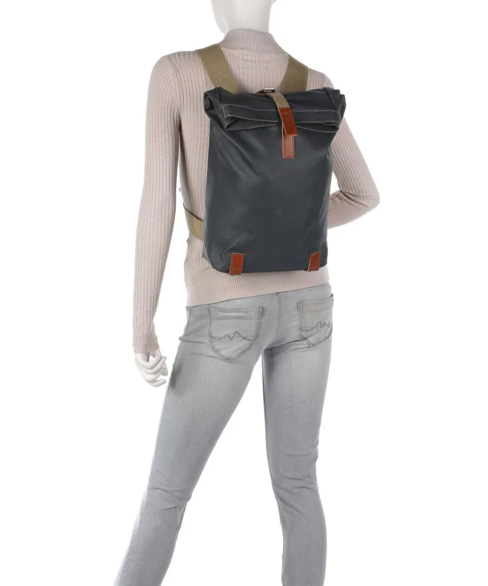 Brooks England Pickwick Cotton Canvas Small Rolltop backpack 13″ cotton grey Outlet